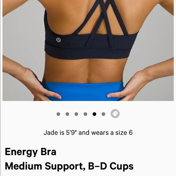 lululemon athletica Other - Lululemon energy bra size 4